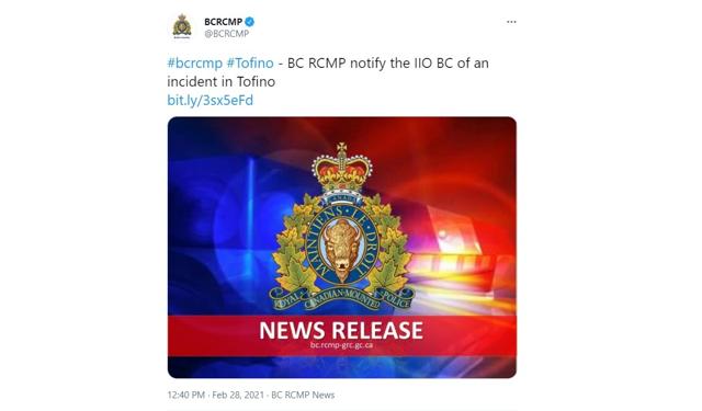 Man was shot and killed in a First Nations community near Tofino, BC's police watchdog investigating - https://cdn.connectfm.ca/0BC9645E-B130-4BDE-9EB0-D4C1D7E2C575_Story1072231_1554840.jpg