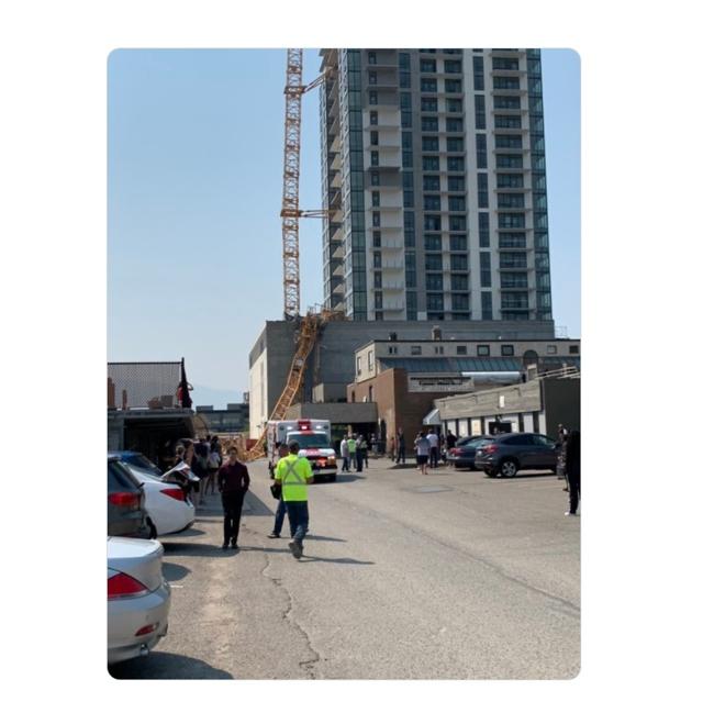 Four people were killed and a fifth person is missing after a crane collapsed in Kelowna - https://cdn.connectfm.ca/37FA0044-69E7-4A77-BC00-4BBFA682CF62_Story1298592_1878280.jpg