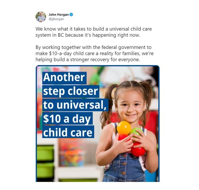 BC and the federal government have reached an agreement on funding for 10-dollar-a-day child care - https://cdn.connectfm.ca/391E0073-1761-49F7-83E8-FA35236FB8A5_Story1290500_1866615.jpg