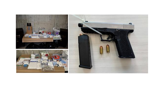 Burnaby RCMP seize significant amount of drugs and unregistered restricted “ghost gun” as part of trafficking investigation - https://cdn.connectfm.ca/3F943DD3-2E0A-4AC0-BB23-1A7DE51CA8E6_Story1428833_2065397.jpg