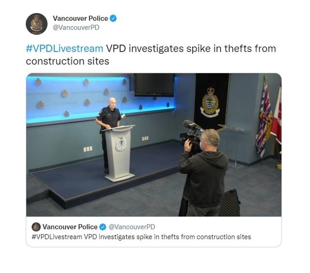 VPD investigates spike in thefts from construction sites - https://cdn.connectfm.ca/4EB31285-F9D1-4BEC-BAD8-0207EF1929E3_Story1204112_1744887.jpg