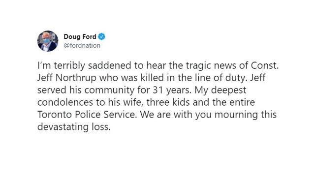 Toronto police officer killed in line of duty at city hall parking garage - https://cdn.connectfm.ca/549D8F8C-41D1-4A9F-8CCB-9B69834BB9DF_Story1281839_1853321.jpg