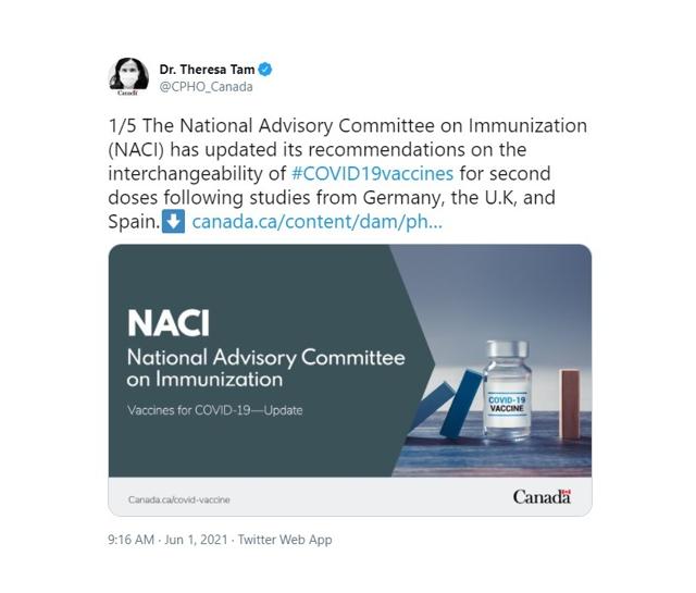 Ever-changing recommendations on vaccines can be confusing, but these must evolve as the scientific research on vaccine evolves: Dr. Tam - https://cdn.connectfm.ca/5ED79CC8-5EB2-42EE-8B77-744D1F3549D0_Story1226160_1775767.jpg