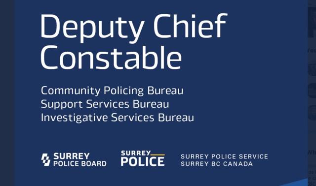 Surrey Police Service announces the appointment of the second of three Deputy Chief Constables - https://cdn.connectfm.ca/6419F8E7-60AA-4589-B6FF-9DD08F6B332E_Story1003539_1453804.jpg