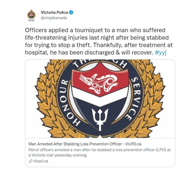 Man arrested after stabbing at a VIctoria mall - https://cdn.connectfm.ca/78EAE4C5-D761-488D-BC7C-D139A9BC6FAE_Story1204111_1744636.jpg