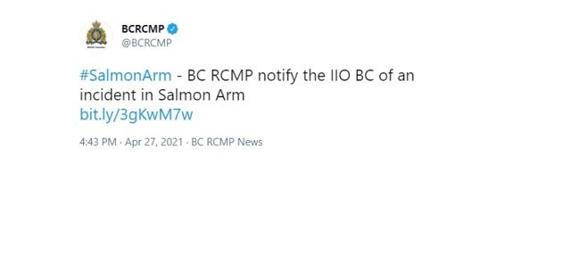IIO notified after incident in Salmon Arm as woman reaches hospital with serious injuries - https://cdn.connectfm.ca/8016136B-DCD6-41B1-86E7-382ED0A3FB97_Story1168788_1694146.jpg