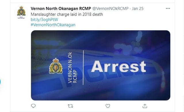 Manslaughter charges approved in death of a woman in Vernon - https://cdn.connectfm.ca/883E9A7C-341A-448D-B3F6-BAE45CB4F4C5_Story1019164_1476881.jpg