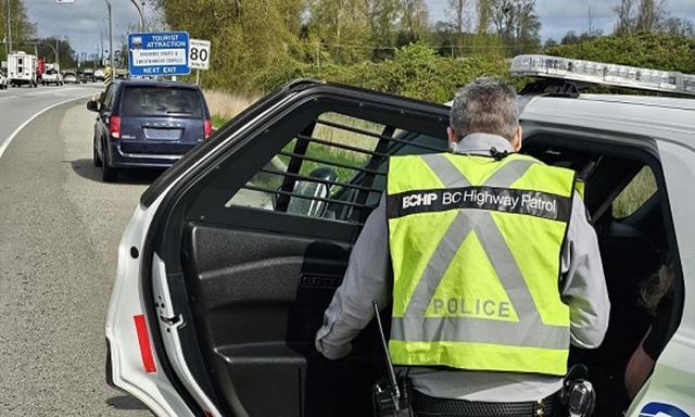 Driver receives multiple tickets and a date in court for having a fake Temporary Operating Permit - https://cdn.connectfm.ca/BC-Highway-Patrol.jpg