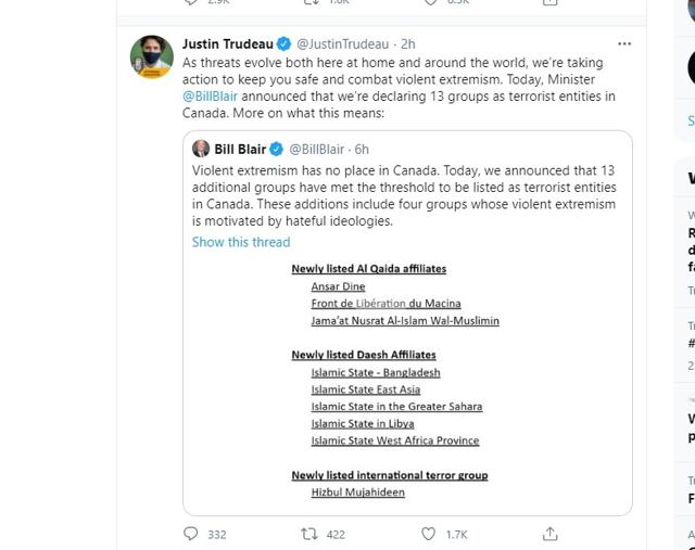 Proud Boys, other extreme right-wing groups, among 13 added to Canada's terror list - https://cdn.connectfm.ca/C4F60404-B7A9-4333-BB83-5F31C7A0C458_Story1030711_1494492.jpg