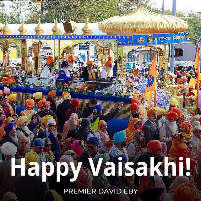 B.C. Premiere David Eby's Premier’s statement on Vaisakhi - https://cdn.connectfm.ca/C84D40A3-EFCC-4A57-A752-29C2B60E5890_Story2294825_3187926.jpg