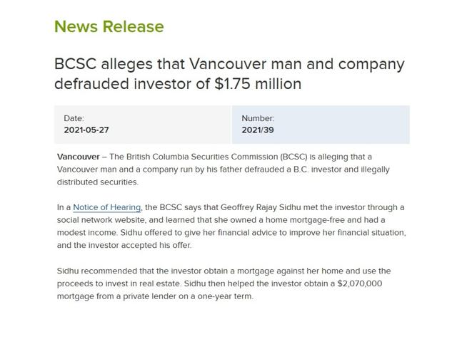 BCSC alleges that Vancouver man and company defrauded investor of $1.75 million - https://cdn.connectfm.ca/D5854DE6-642B-4395-9D7B-563DC44B657E_Story1218508_1765023.jpg