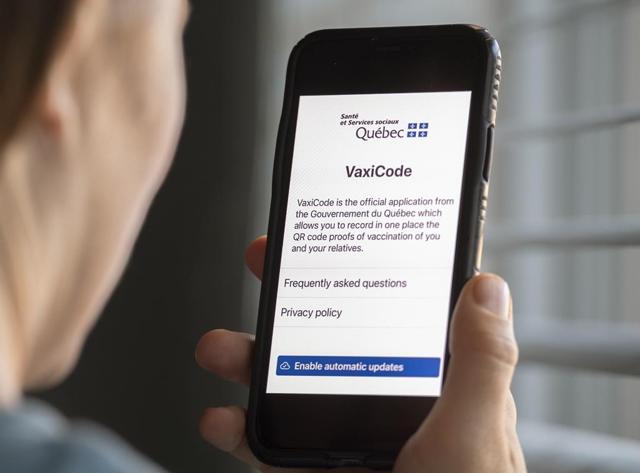 Quebec launches COVID-19 vaccine passport system across province - https://cdn.connectfm.ca/EED03087-1ED1-4105-819B-6CB71ADD4259_Story1381203_1995708.jpg