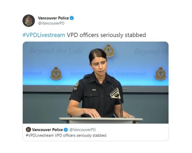 VPD officers seriously stabbed after 9-1-1 call about a forcible confinement - https://cdn.connectfm.ca/F78D4284-2A33-41B3-9F2C-D8297818A30C_Story1279625_1858832.jpg