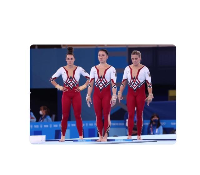 German gymnasts protesting uniforms they believe exploit their sexuality are competing wearing unitards - https://cdn.connectfm.ca/F7AF038E-4798-4B06-8446-A1A0C2A2CD27_Story1320363_1908874.jpg