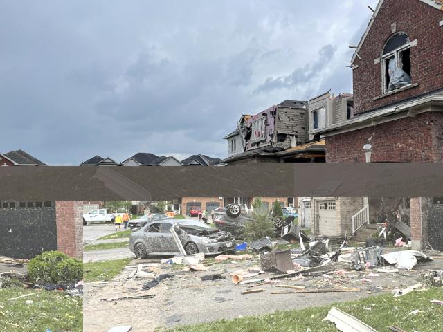 Authorities on the scene say it looks like a ''catastrophic'' war zone, damage is extensive after a tornado-ravaged Barrie - https://cdn.connectfm.ca/FBEB3AA6-2D36-4108-A7CC-E28935EEB13D_Story1302466_1884097.jpg