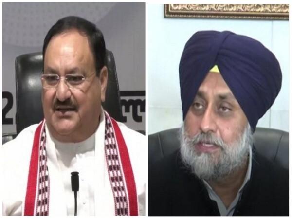 Nadda dials SAD's Sukhbir Badal to seek support for NDA's presidential candidate - https://cdn.connectfm.ca/JP-Nadda-and-Sukhbir-Singh-Badal.jpg