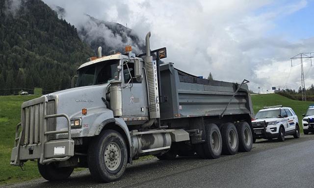 Loaded dump truck impounded in B.C. after driver found intoxicated, police say - https://cdn.connectfm.ca/Loaded-dump-truck.jpg