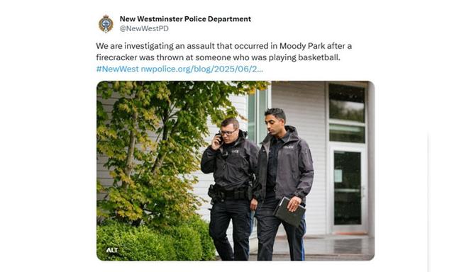 Police seek witnesses after firecracker assault in Moody Park - https://cdn.connectfm.ca/NWPD-firecracker.jpg