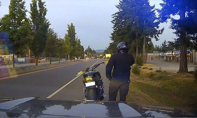 Motorcycle impounded, rider facing charges after high-speed stunting in Parksville - https://cdn.connectfm.ca/Parksville-motrcycle-speed.jpg