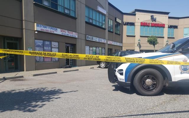 Shots fired at Sidhu Travel Ltd. in Surrey - https://cdn.connectfm.ca/Sidhu-travel-shooting1.jpg
