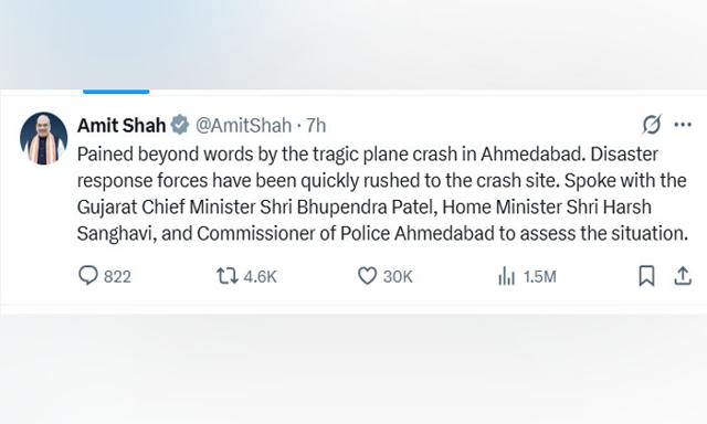 Union Home Minister Amit Shah expresses grief over plane crash in Ahmedabad - https://cdn.connectfm.ca/amit-shah_2025-06-12-171408_wdtw.jpg