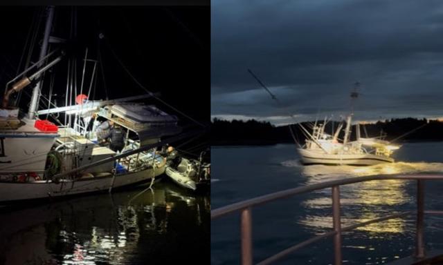 Suspect in stolen boat arrested after allegedly firing flares at police, attempting to ram police vessel - https://cdn.connectfm.ca/boat_2025-06-19-183230_xhdh.jpg