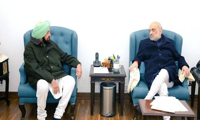 captain-amarinder-singh-meets-amit-shah-discusses-various-issues