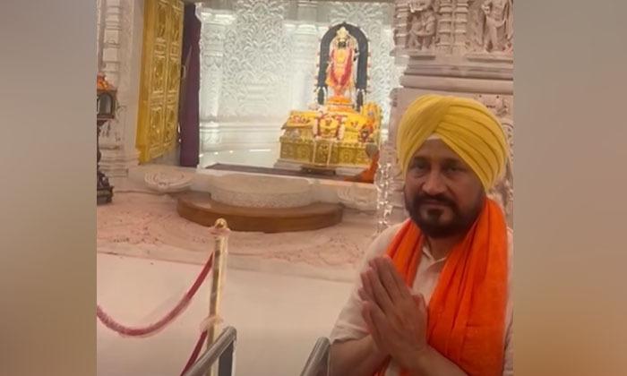 former-chief-minister-charanjit-singh-channi-paid-obeisance-at-shri-ram-temple-at-ayodhya