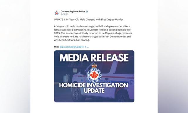 Boy, 14, charged with murder in attack on senior in Pickering, Ont., police say - https://cdn.connectfm.ca/durham-regional-police.jpg