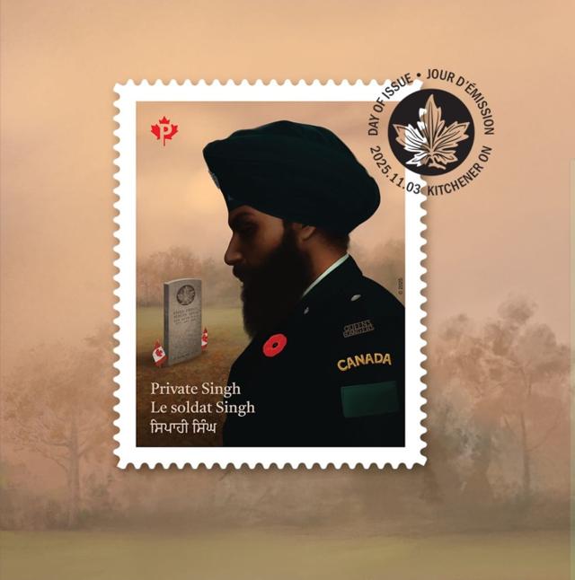 Canada Post honours Sikh soldiers with new Remembrance Day stamp unveiled in Kitchener - https://cdn.connectfm.ca/e0529084-fd51-4d63-84ee-dab986743242.jpeg