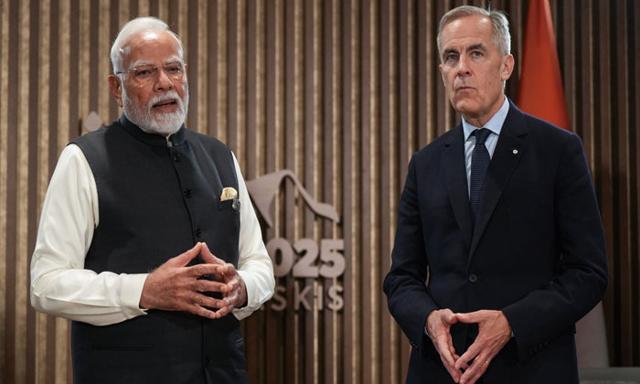 Carney says it's 'foundational' to have diplomatic ties with India - https://cdn.connectfm.ca/mark-carney-narinder-modi.jpg