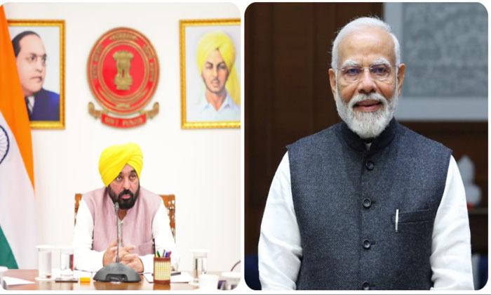 pm-modi-inquires-about-the-flood-situation-in-punjab-from-cm-mann