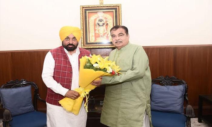 punjab-cm-bhagwant-mann-meets-nitin-gadkari-shivraj-singh-chouhan-in-delhi