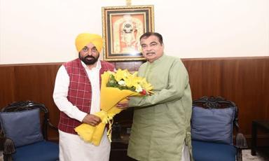 punjab-cm-bhagwant-mann-meets-nitin-gadkari-shivraj-singh-chouhan-in-delhi