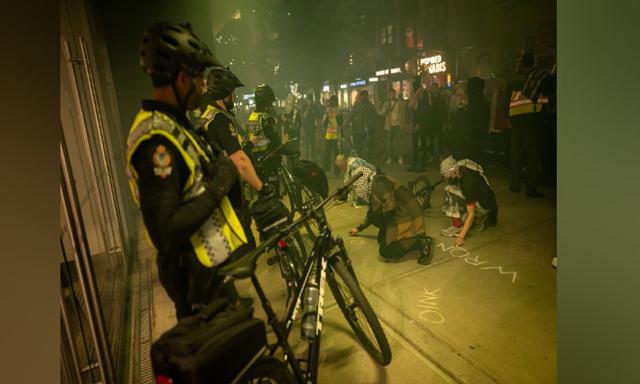 Leaders condemn 'hateful rhetoric' at B.C. pro-Palestinian protest on Oct. 7 - https://cdn.connectfm.ca/pro-Palestinian_2024-10-09-185551_ecsj.jpg