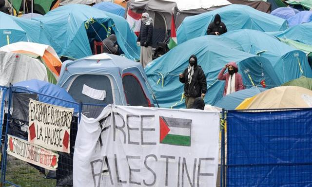 Students set up pro-Palestinian encampment protest at University of Toronto - https://cdn.connectfm.ca/protest-student.jpg