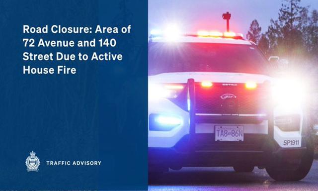 One taken to hospital after house fire in Surrey’s Newton area - https://cdn.connectfm.ca/surrey-police_2026-04-23-144844_ualy.jpg