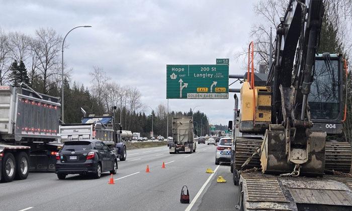 overpass-strike-causes-lane-closure-and-delays-on-highway-1-in-surrey